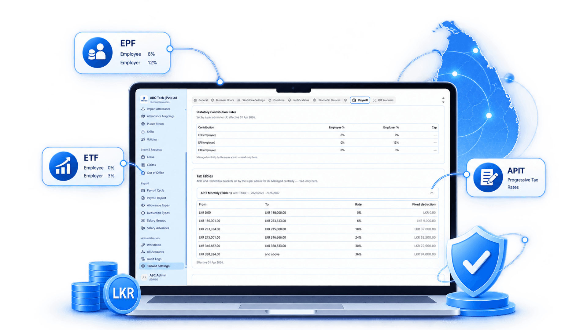 Payroll Built Around Sri Lankan Requirements